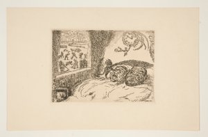 La paresse (Sloth), portfoliosta Les p?ch?s capitaux (Kuolemansynnit) tekijältä James Ensor