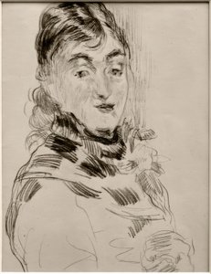 Méry Laurent mopsien kanssa tekijältä James Sidney Ensor