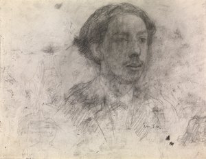 Omakuva (paperilla) tekijältä James Ensor