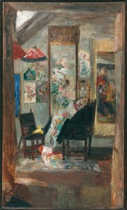 Luurankoja katsomassa kiinosarjoja, 1885. tekijältä James Ensor