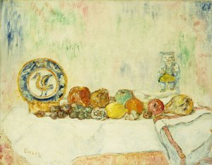 natureza morta com frutas; Nature Morte aux Fruits Finlandês tekijältä James Ensor