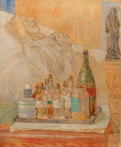 Taiteilijan äiti kuoleman hetkellä tekijältä James Ensor