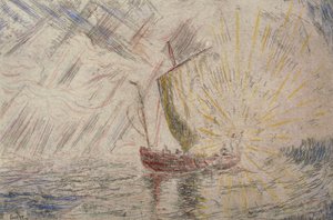 Kristus rauhoittaa myrskyä tekijältä James Ensor