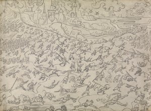 The Dissolute Mercenaries (kynä paperille) tekijältä James Ensor