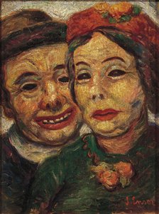 Naamioitunut pariskunta tekijältä James Ensor