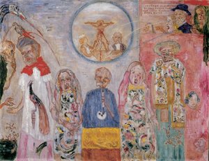 The Vile Vivisectors, c.1930 (óleo sobre tela) finlandês tekijältä James Ensor