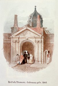 British Museum, sisäänkäynti, 1848