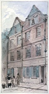 Talot Blackhorse Alleylla, Fleet Streetillä, Lontoon Cityssä, 1850