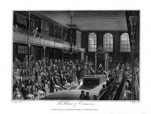 The House of Commons, Lontoo, 1804.