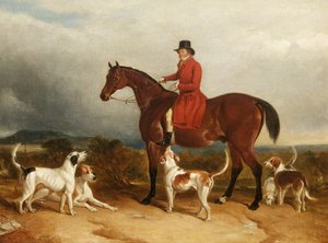William Phillips Risca Manorista, Monmouthshire koirien kanssa, 1850-55