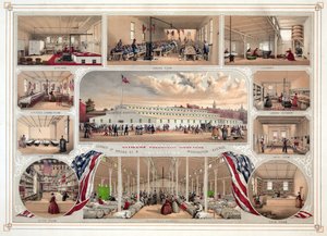 Juliste Citizens Volunteer Hospitalille, Philadelphia, pub. 1862