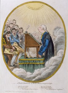 A Petty Professor of Modern History tuotu esiin, julkaissut Hannah Humphrey vuonna 1810 (etsaus akvatintalla)