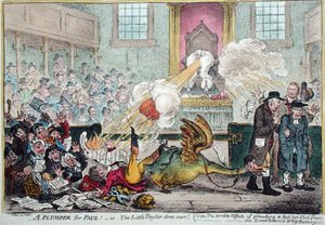 Pulloinen Paulille! tai Pikku Taylor on valmis! eli Hannah Humphreyn vuonna 1807 julkaiseman Broad Bottom