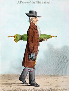 Vanhan koulun prinssi, Hannah Humphreyn vuonna 1800 julkaisema (käsinvärinen etsaus)