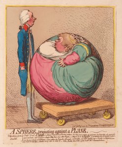 Lentokonetta vasten ulkoneva pallo, pubi. 1792 (käsinvärinen kaiverrus)