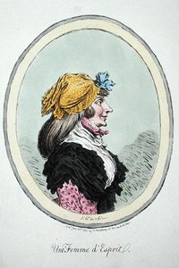 A Woman with Spirit, julkaissut Hannah Humphrey vuonna 1795 (käsinvärinen etsaus) tekijältä James Gillray