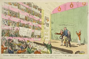 Vt. tuomarit sitoutuvat olemaan heidän ensimmäinen esiintymisensä National Theatre Covent Gardenissa tekijältä James Gillray