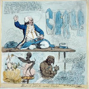 Black-Dick käänsi Taylorin tekijältä James Gillray