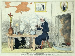 Cincinnatus eläkkeellä, pub. 1782 (käsinvärinen kaiverrus)