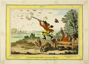 Cockney Sportsmen ampuminen lentävät tekijältä James Gillray