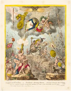 Konfederaation koalitio tekijältä James Gillray