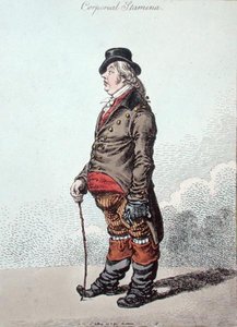 Corporeal Stamina, julkaissut Hannah Humphrey vuonna 1801 (käsinvärinen etsaus) tekijältä James Gillray