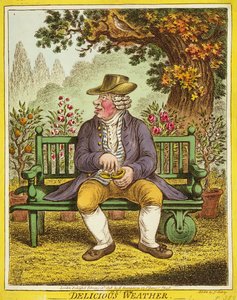 Herkullinen sää, julkaissut Hannah Humphrey, 1808.