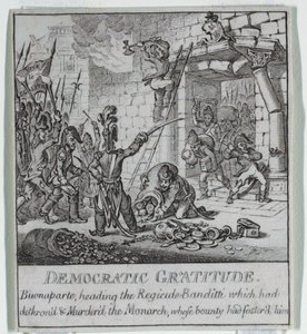 "Demokratia tai luonnos o tekijältä James Gillray
