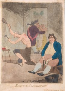 Iltapalautus, pubi. 1785 (käsinvärinen kaiverrus)