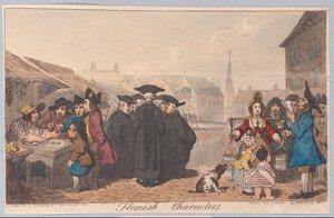 Flanderin hahmot, pub. 1822 (käsinvärinen kaiverrus)