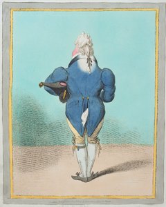 Hänen korkeutensa Walesin prinssi (1762-1830), Hannah Humphreyn julkaisema 1802 (käsin väritetty etsaus).