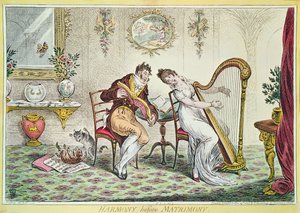 Harmonia ennen avioliittoa, 1805 (värikaiverrus)