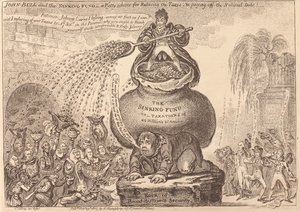 John Bull ja velanlyhennysrahasto tekijältä James Gillray