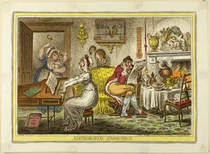 Matrimonial-Harmonics tekijältä James Gillray