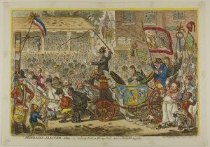 Middlesexin vaalit tekijältä James Gillray
