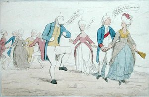 Salisbury Plainilta hiljattain löydetyt monumentit, julkaisija Hannah Humphrey vuonna 1782 (käsinvärinen etsaus) tekijältä James Gillray