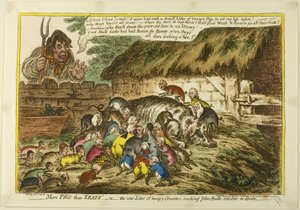 Enemmän sikoja kuin nisäkkäitä tekijältä James Gillray