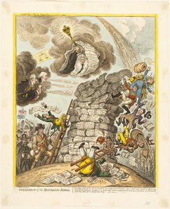Republikaani-Babelin kukistaminen tekijältä James Gillray