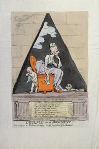 Patience on a Monument, julkaissut Hannah Humphrey vuonna 1791 (käsinvärinen etsaus)