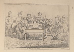 Osissa soittaminen tekijältä James Gillray