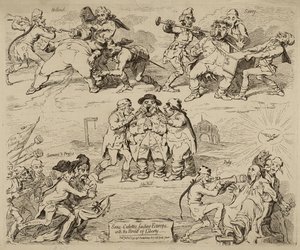 Sans-Culottes, Feeding Europe with the Bread of Liberty, julkaistiin 12. tammikuuta tekijältä James Gillray