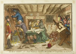 Search-Night tekijältä James Gillray