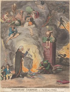 Shakespeare uhrattu; tai Tarjous ahneudelle tekijältä James Gillray