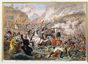 Spanish-Patriots Attacking the French-Banditti, julkaisija Hannah Humphrey vuonna 1808 (etsaus akvatintalla)