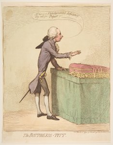 The Bottomless-Pitt, 16. maaliskuuta 1792. tekijältä James Gillray