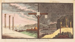 Kontrasti tai asiat sellaisina kuin ne ovat, pub. 1796 (käsinvärinen kaiverrus)