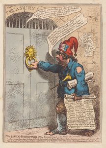 The Daily Advertiser, pub. 1797 (käsinvärinen kaiverrus)