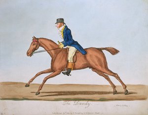 The Dandy, julkaissut Hannah Humphrey vuonna 1810 (käsinvärinen etsaus)