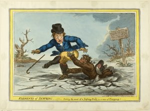 Luistelun elementit: Luistelu: Hyödyntämällä ohi kulkeva ystävä tekijältä James Gillray