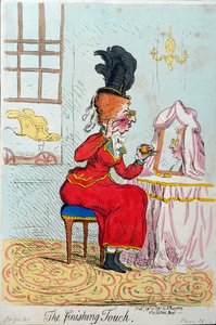 The Finishing Touch, julkaissut Hannah Humphrey vuonna 1791 (käsinvärinen etsaus) tekijältä James Gillray